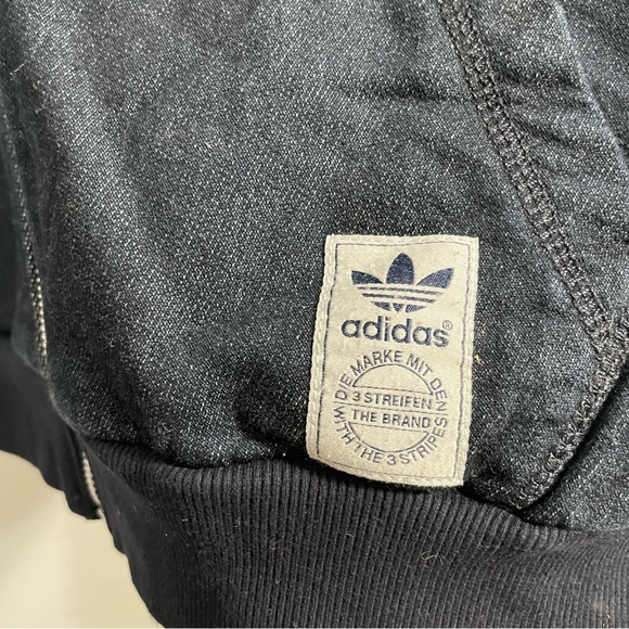 adidas Sweat Zip Hoodie Indigo Denim - Picture 9 of 16